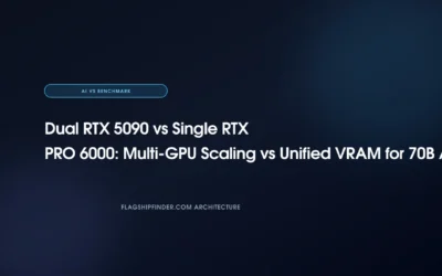Dual RTX 5090 vs Single RTX PRO 6000: Multi-GPU Scaling vs Unified VRAM for 70B AI Training (2026)