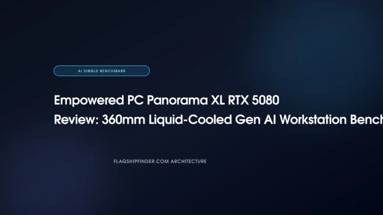 Empowered PC Panorama XL RTX 5080 Review: 360mm Liquid-Cooled Gen AI Workstation Benchmark