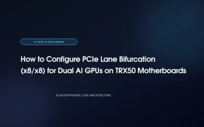 How to Configure PCIe Lane Bifurcation (x8/x8) for Dual AI GPUs on TRX50 Motherboards