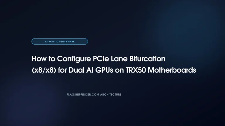 How to Configure PCIe Lane Bifurcation (x8/x8) for Dual AI GPUs on TRX50 Motherboards