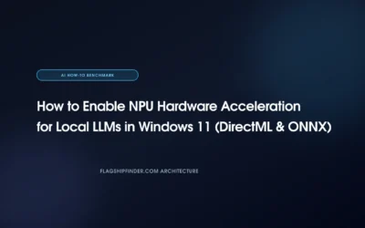 How to Enable NPU Hardware Acceleration for Local LLMs in Windows 11 (DirectML & ONNX)