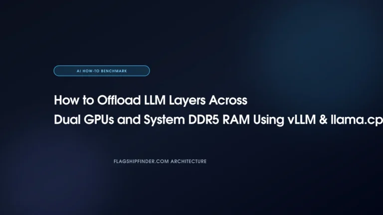 How to Offload LLM Layers Across Dual GPUs and System DDR5 RAM Using vLLM & llama.cpp