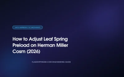 How to Adjust Leaf Spring Preload on Herman Miller Cosm (2026)