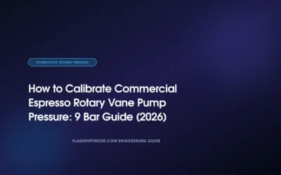 How to Calibrate Commercial Espresso Rotary Vane Pump Pressure: 9 Bar Guide (2026)