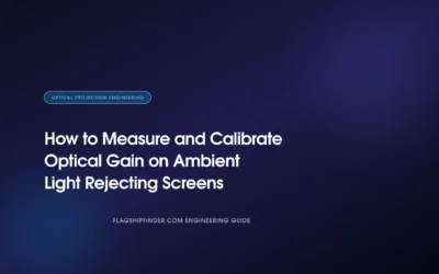 How to Measure and Calibrate Optical Gain on Ambient Light Rejecting Screens (2026)