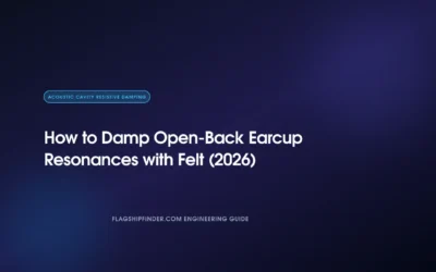 How to Damp Open-Back Earcup Resonances with Felt (2026)