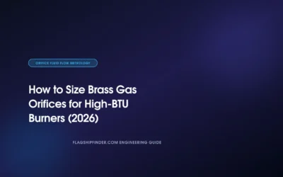 How to Size Brass Gas Orifices for High-BTU Burners (2026)
