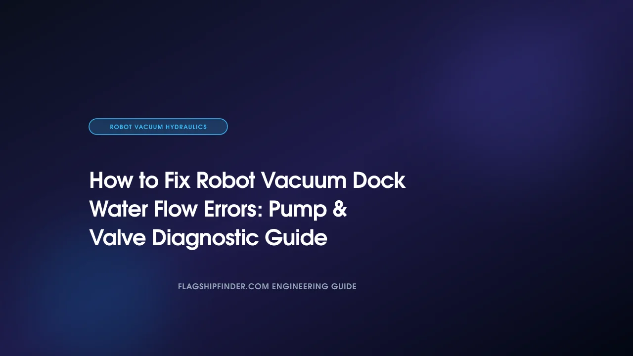 How to Fix Robot Vacuum Dock Water Flow Errors: Pump & Valve Diagnostic Guide (2026)