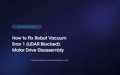 How to Fix Robot Vacuum Error 1 (LiDAR Blocked): Motor Drive Disassembly Guide (2026)