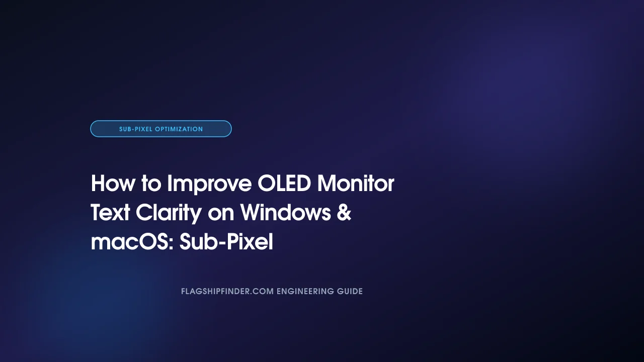 How to Improve OLED Monitor Text Clarity on Windows & macOS: Sub-Pixel Antialiasing Guide (2026)