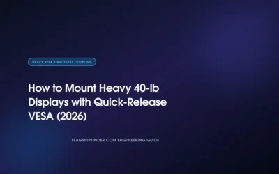 How to Mount Heavy 40-lb Displays with Quick-Release VESA (2026)