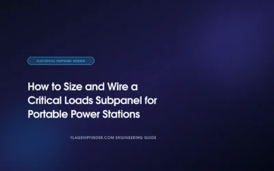 How to Size and Wire a Critical Loads Subpanel for Portable Power Stations (2026)