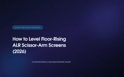 How to Level Floor-Rising ALR Scissor-Arm Screens (2026)