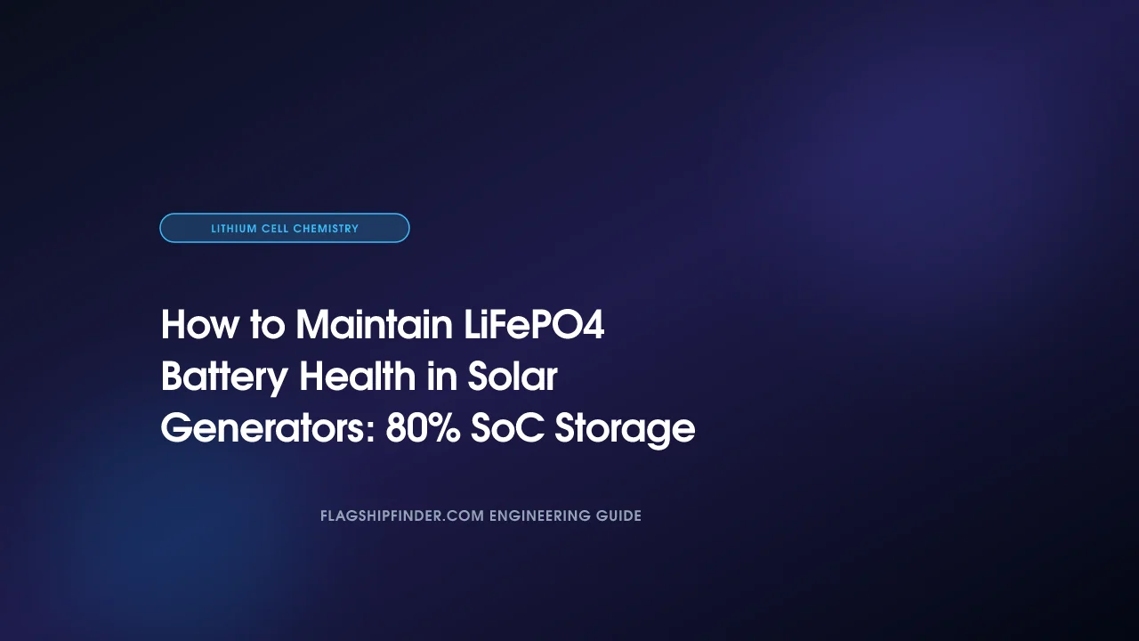How to Maintain LiFePO4 Battery Health in Solar Generators: 80% SoC Storage Protocol (2026)