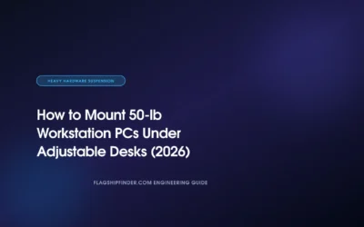How to Mount 50-lb Workstation PCs Under Adjustable Desks (2026)
