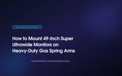 How to Mount 49-Inch Super Ultrawide Monitors on Heavy-Duty Gas Spring Arms (2026)