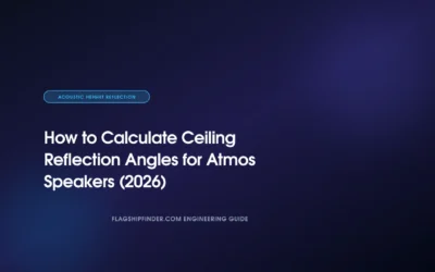 How to Calculate Ceiling Reflection Angles for Atmos Speakers (2026)