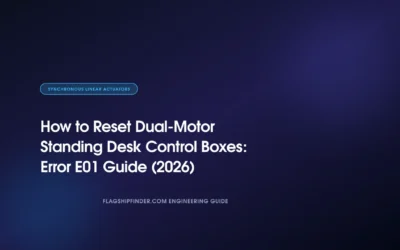 How to Reset Dual-Motor Standing Desk Control Boxes: Error E01 Guide (2026)