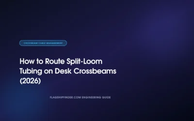 How to Route Split-Loom Tubing on Desk Crossbeams (2026)