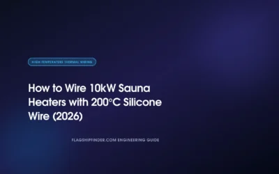 How to Wire 10kW Sauna Heaters with 200°C Silicone Wire (2026)