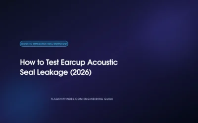 How to Test Earcup Acoustic Seal Leakage (2026)