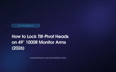 How to Lock Tilt-Pivot Heads on 49″ 1000R Monitor Arms (2026)