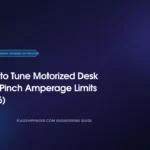 How to Tune Motorized Desk Anti-Pinch Amperage Limits (2026)