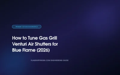 How to Tune Gas Grill Venturi Air Shutters for Blue Flame (2026)