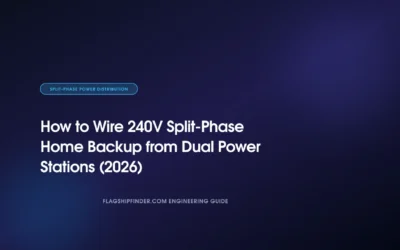 How to Wire 240V Split-Phase Home Backup from Dual Power Stations (2026)